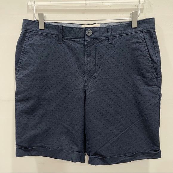 Penguin Textured Navy Blue Cuffed Shorts Men’s - Picture 1 of 6